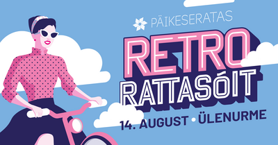 Retro rattasõit plakat