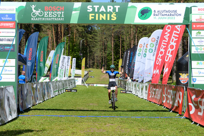 Eesti valitsev XCM meister võitjana Alutaguse Rattamaratoni finišis