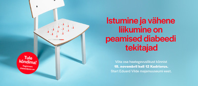 2. tüüpi diabeeti haigestumise üks levinumaid põhjuseid on vähene liikumine