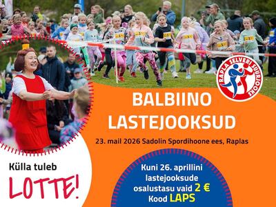 Balbiino lastejooksud: sel nädalal eriti hea hind koodiga LAPS