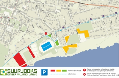 Seoses 97.Suurjooksuga ümber Viljandi järve 01.05.2026.a. toimub liikluskorralduse muudatus Viljandi linnas