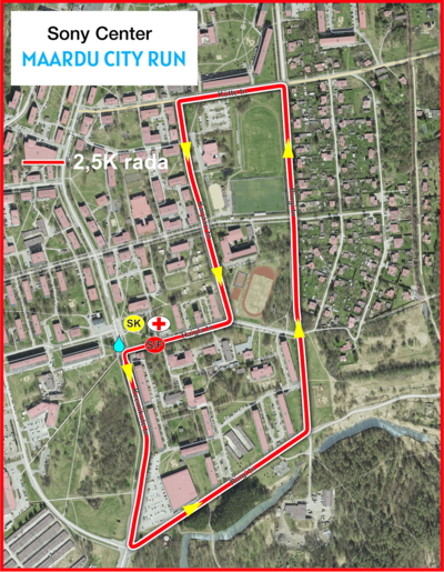 2,5 km pikkune linnaring, mida läbitakse 1-4 korral (vastavalt valitud distantsile)