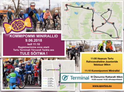 tule osalema Tartu Terminali 3.Ülenurme-Haaslava Rattarallile