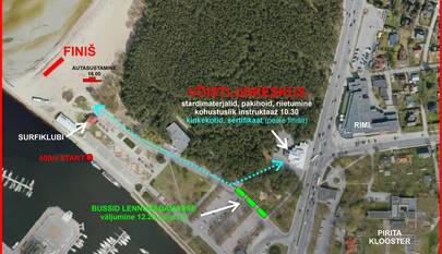 3,8 km start jääb andmata/3,8 km start will not take place!