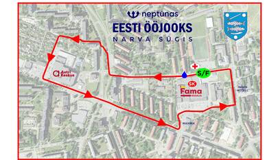 TUTVU: Narva Ööjooksu 2,5 km linnaring