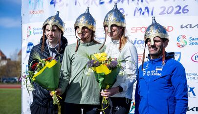 45. Kuressaare Linnajooksu Sportlandi 10 km jooksu võitsid Tiidrek Nurme ja Kertu Kula