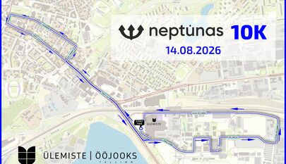 Tänava ajutise sulgemise luba ja liikluskorraldus: Ülemiste Ööjooks 2026