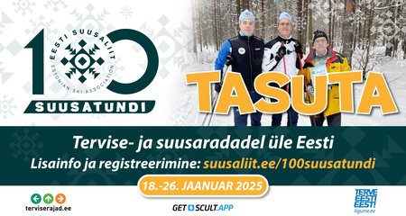 100 TASUTA suusatundi on registreerimiseks avatud!