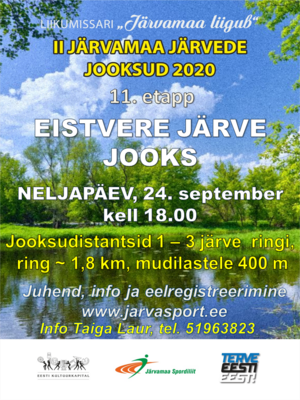 Järvede jooksud 11. etapp Eistvere järve jooks