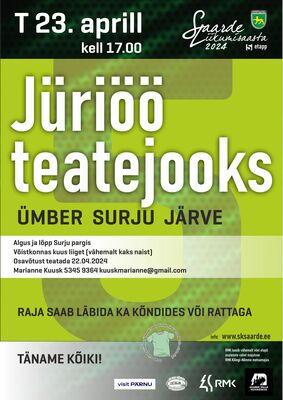 Jüriöö teatejooks Saarde vallas